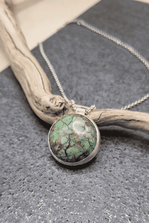 pendentif serti clos chrysocolle