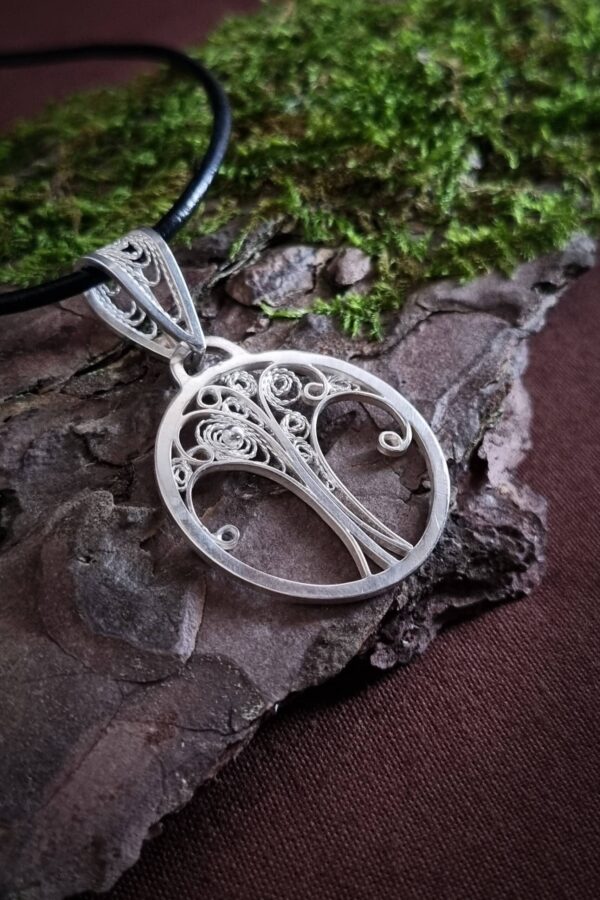 pendentif arbre de vie en argent filigrané