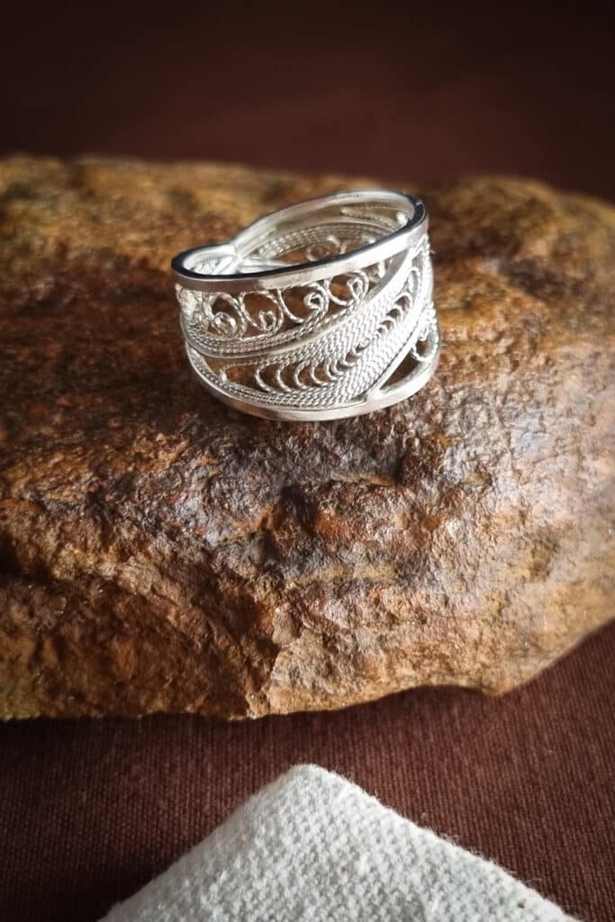 bague en filigrane argent