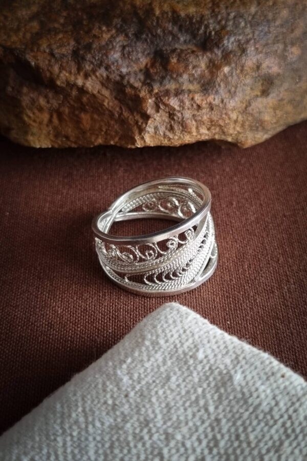 bague en filigrane argent