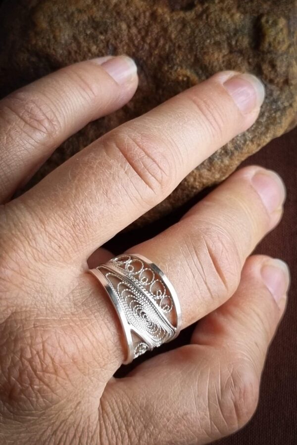bague en filigrane argent