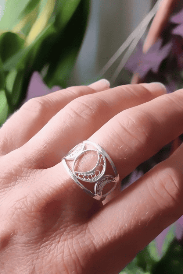 Bague croissant de lune