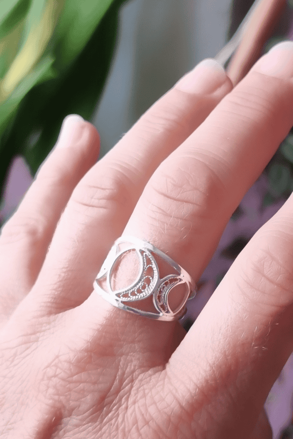 Bague croissant de lune