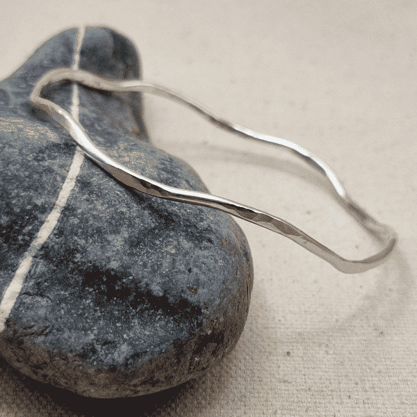 Bracelet argent vague